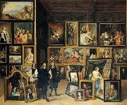    David Teniers La Vista del Archidque Leopoldo Guillermo a su gabinete de pinturas.-u oil painting on canvas